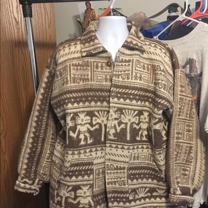Vintage Men’s Tejidos Aztec Mexican wool jacket